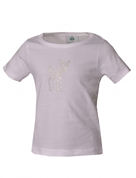 Kinder Trachten T-Shirt Hohenwarth weiß Kurzarm Isar-Trachten Trachtenshirt